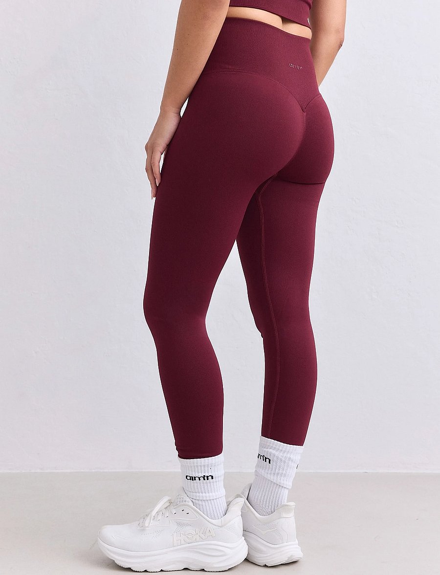 aim´n - Shape Seamless Tights - fuld længde - merlot - 3