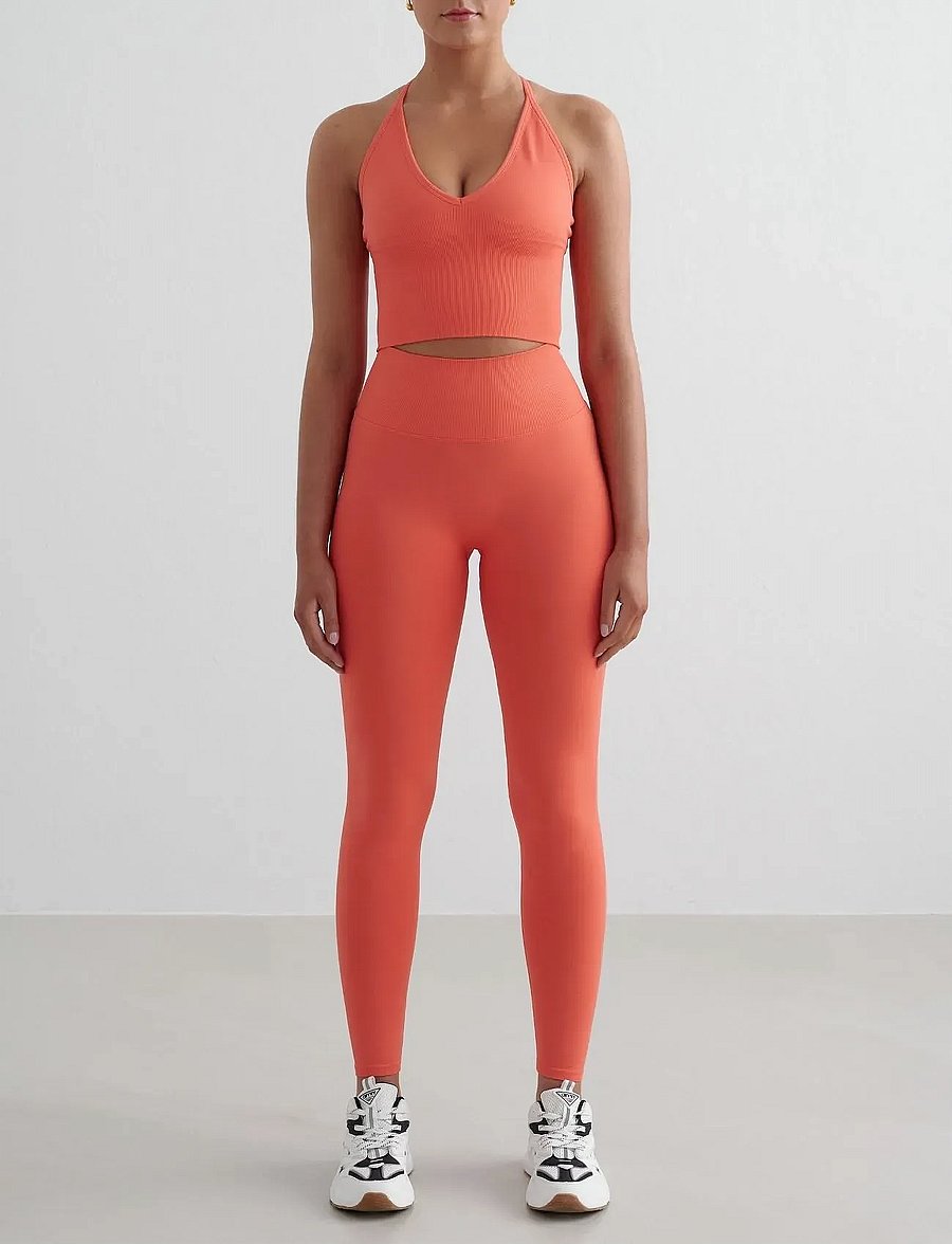 aim´n - Shape Seamless Tights - volle länge - tangerine - 3