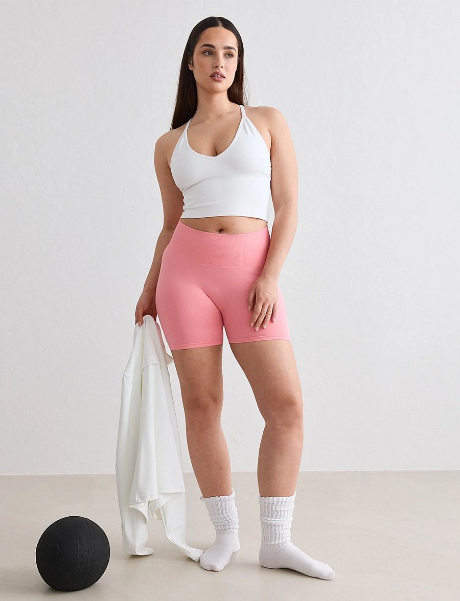 aim´n - Shape Seamless Hotpants - trainingstights - blush - 5