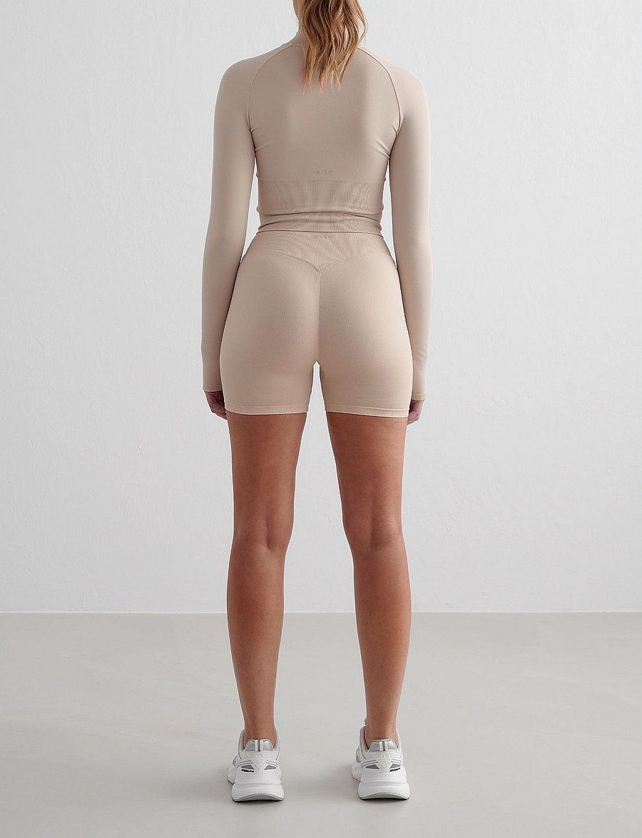 aim´n - Shape Seamless Hotpants - sportinės tamprės - clay - 3