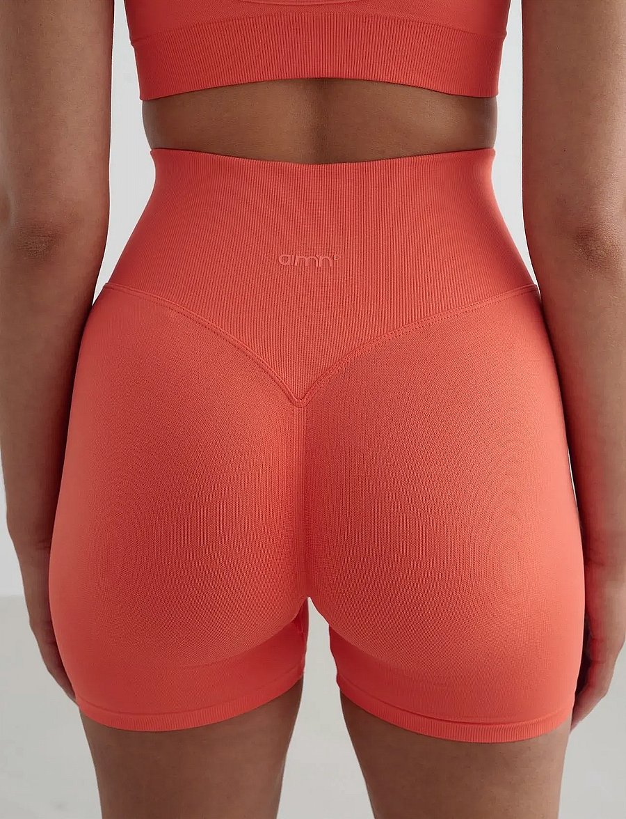 aim´n - Shape Seamless Hotpants - 1/2 længde - tangerine - 5