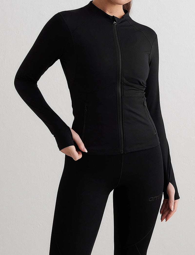 aim´n - Sculpting Zip Jacket - sportjacken - black - 0