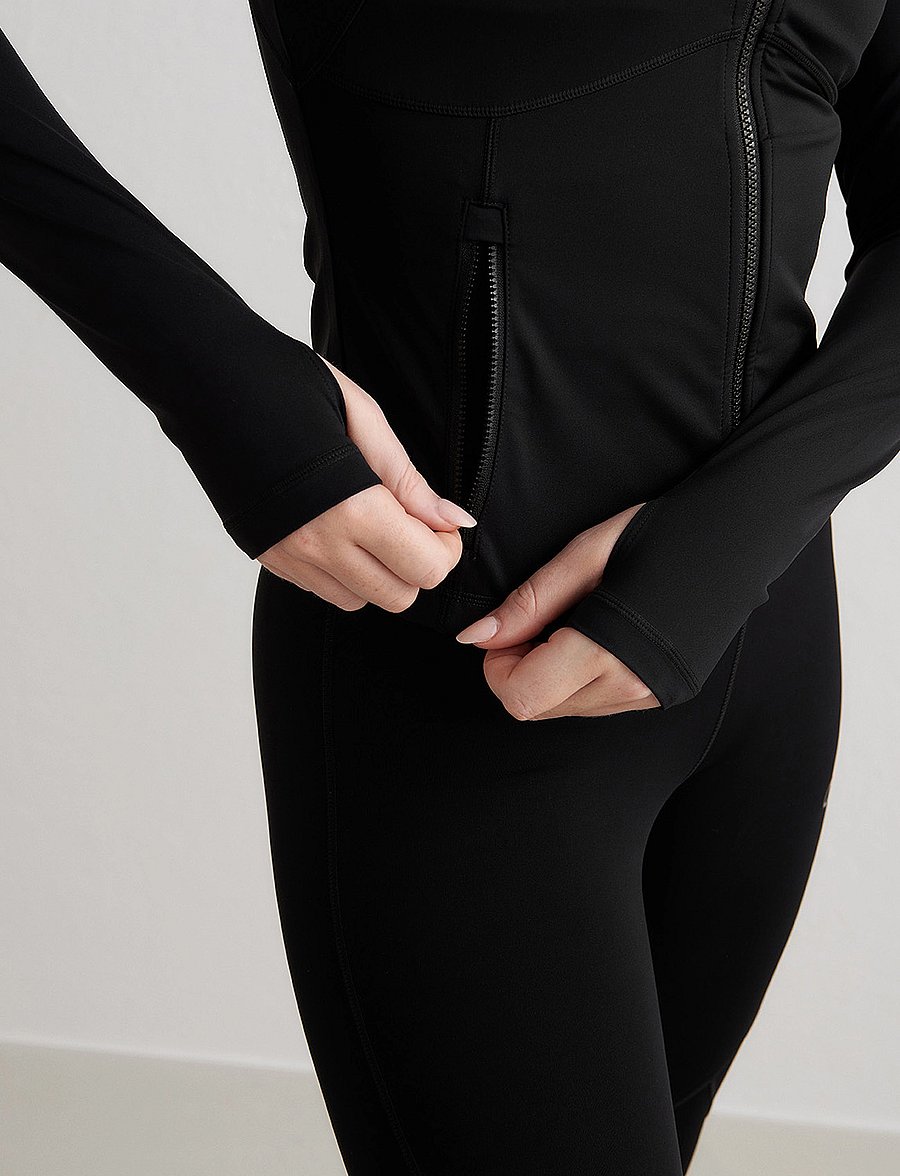 aim´n - Sculpting Zip Jacket - overdele - black - 5