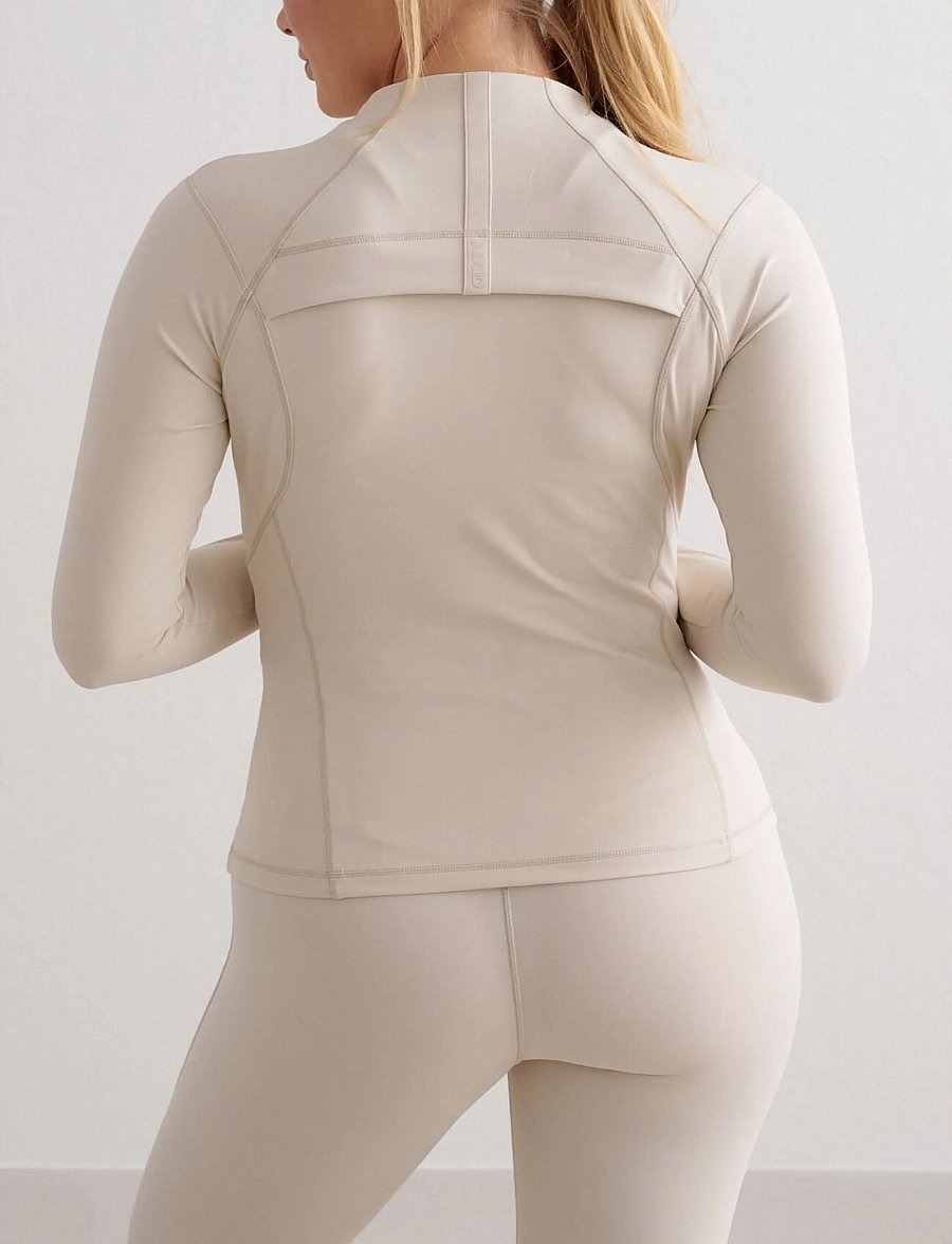 aim´n - Sculpting Zip Jacket - oberteile - clay - 3