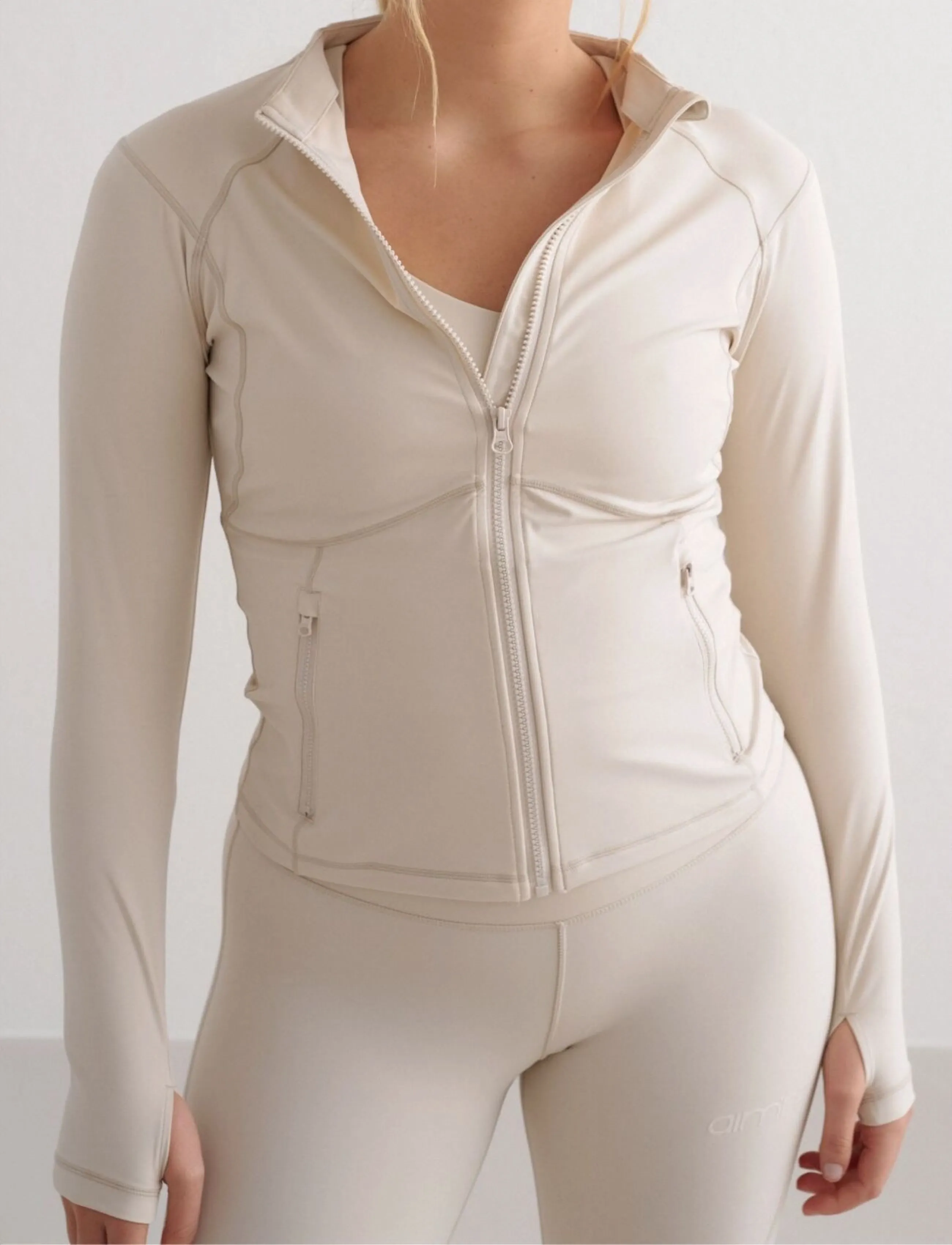 Aimn Sculpting Zip Jacket träningsjackor dam – bild 5