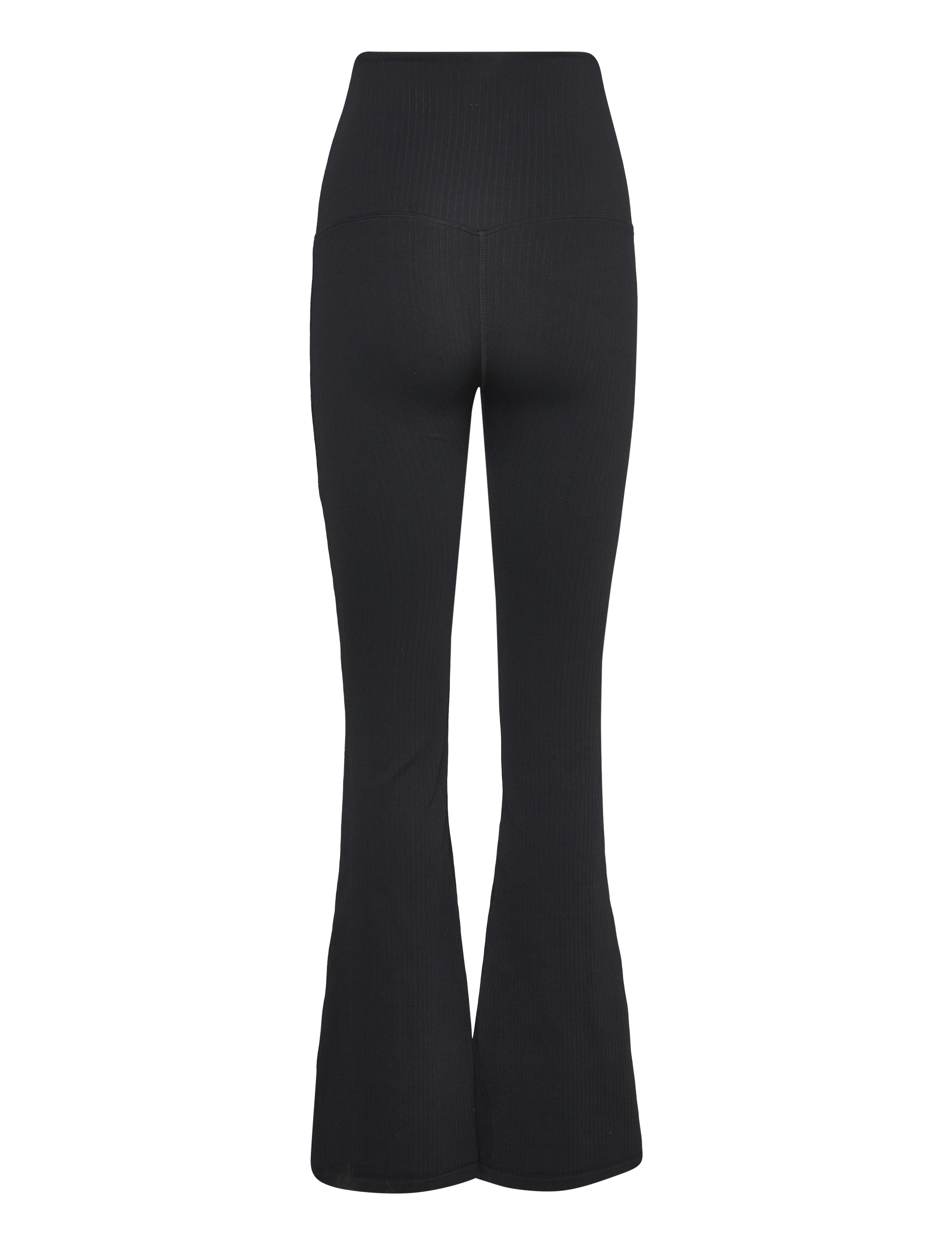 aim´n - Ribbed Seamless Flare Maternity Tights - treenitrikoot - black - 2