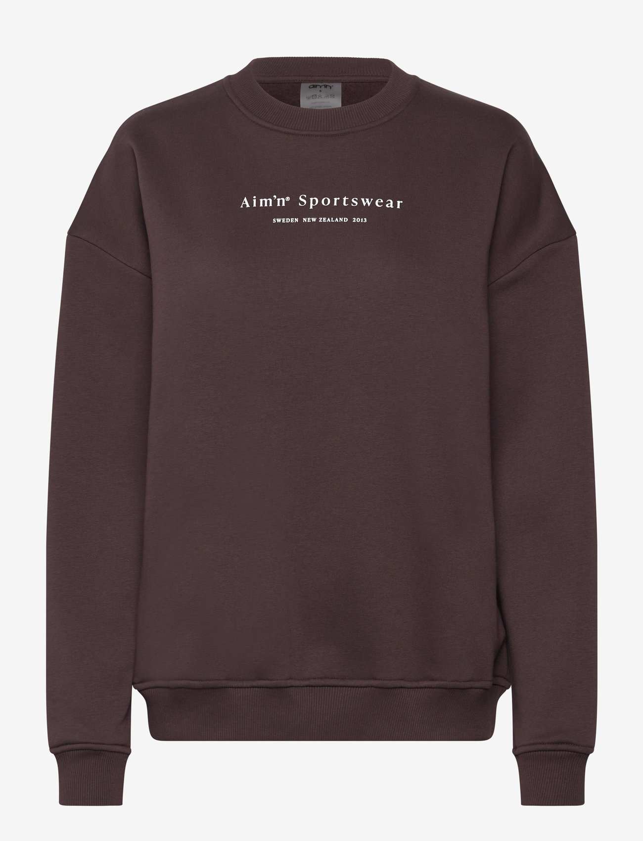aim´n - Serif Sweatshirt - yläosat - cacao - 1