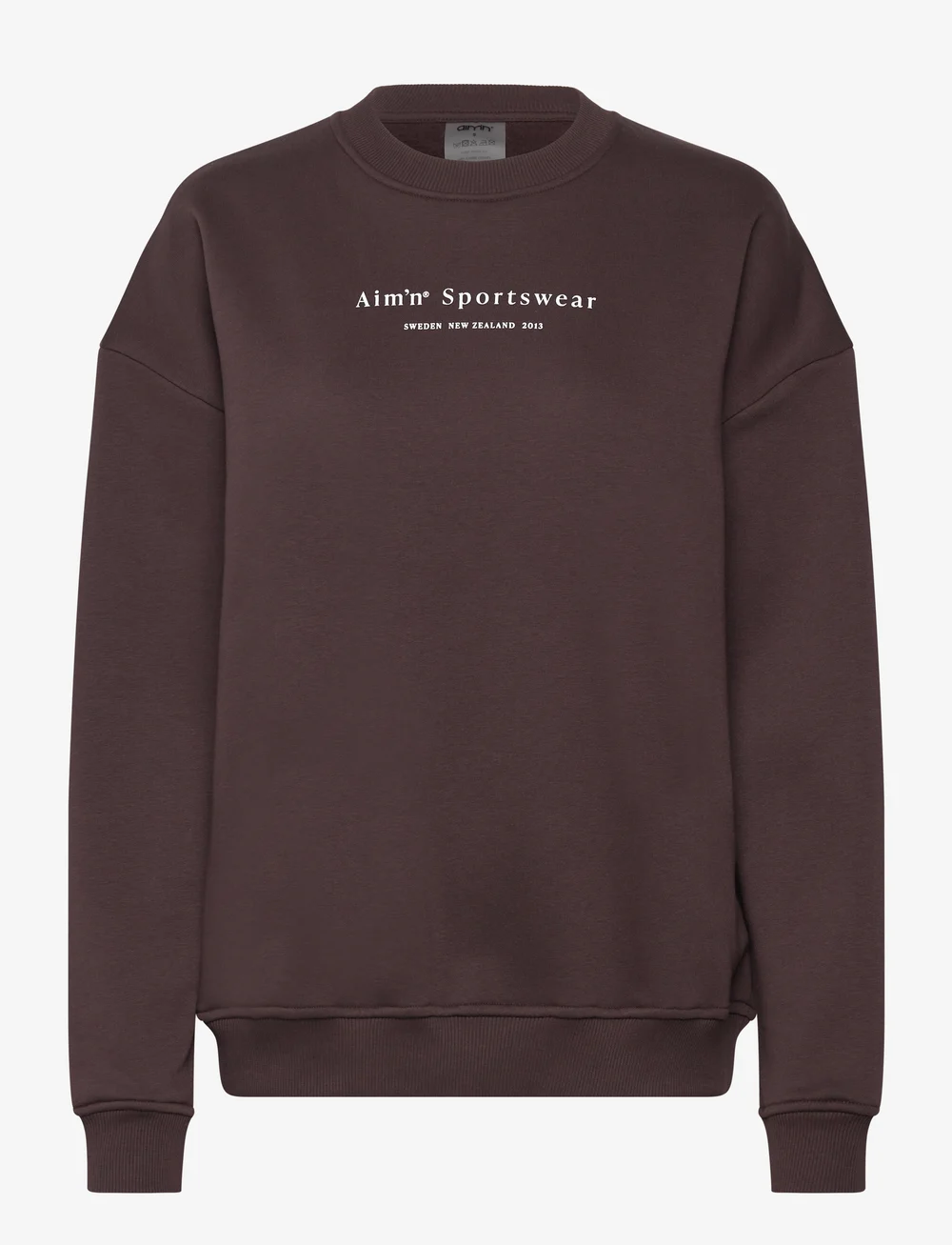 aim´n - Serif Sweatshirt - Överdelar - cacao - 1