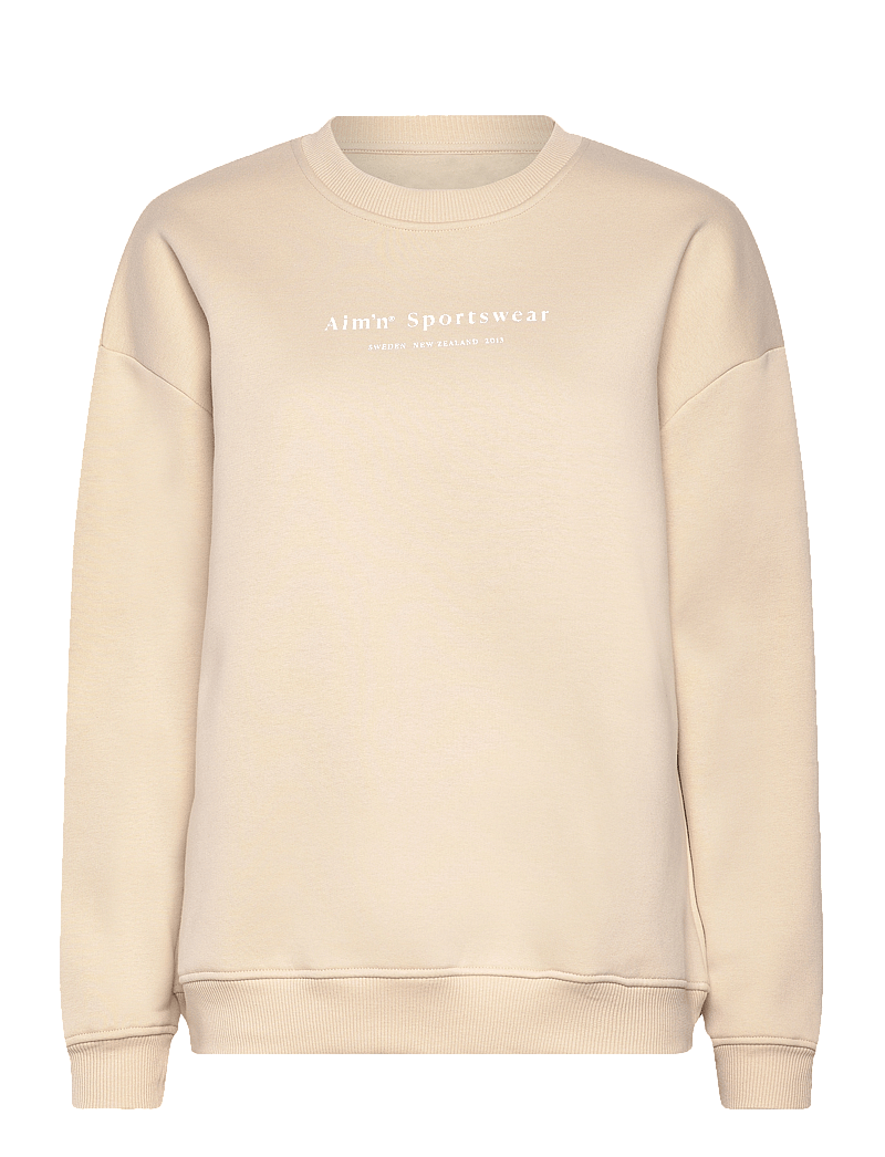 aim´n - Serif Sweatshirt - oberteile - cafÉ au lait - 1