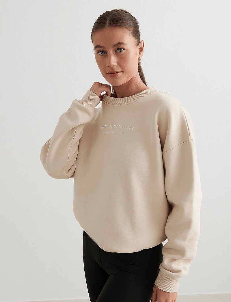 aim´n - Serif Sweatshirt - oberteile - cafÉ au lait - 3