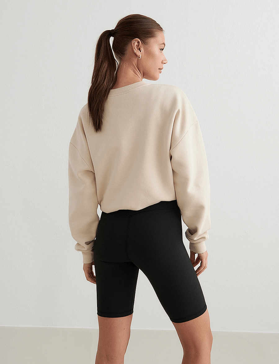 aim´n - Serif Sweatshirt - sweatshirts - cafÉ au lait - 5