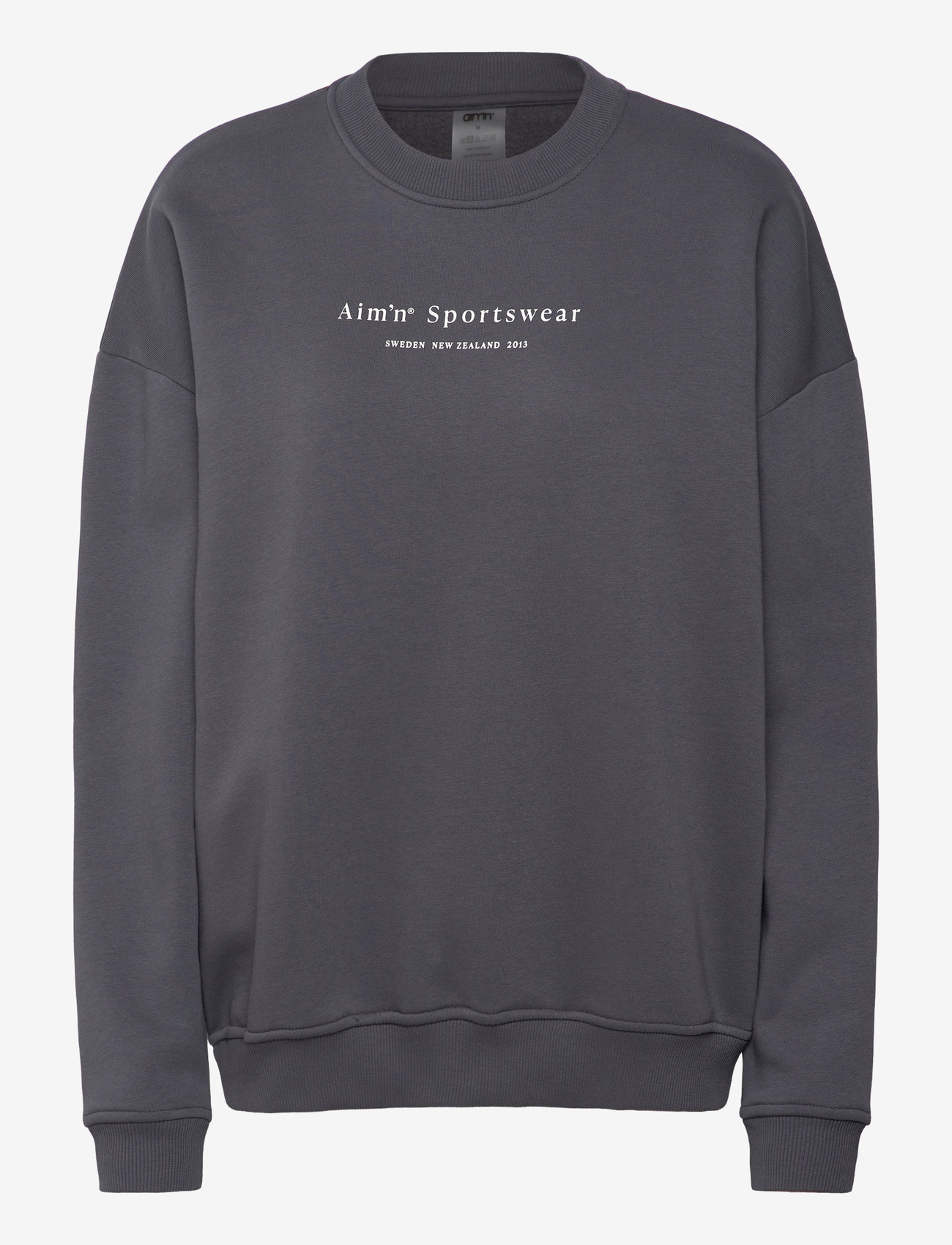 aim´n - Serif Sweatshirt - Överdelar - shadow grey - 1