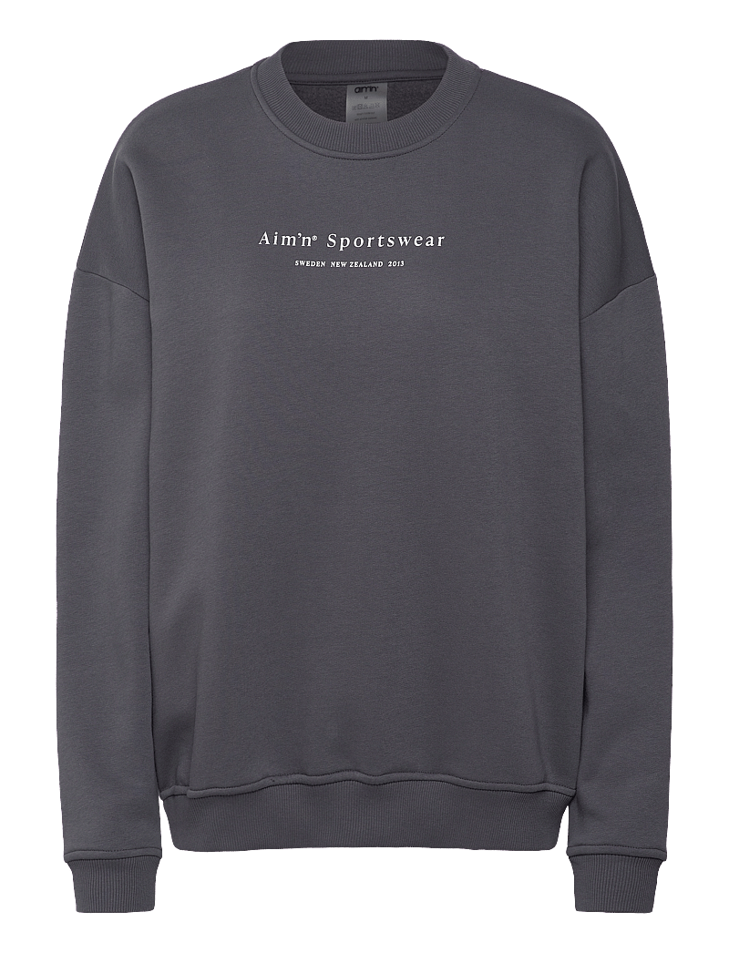 aim´n - Serif Sweatshirt - oberteile - shadow grey - 1