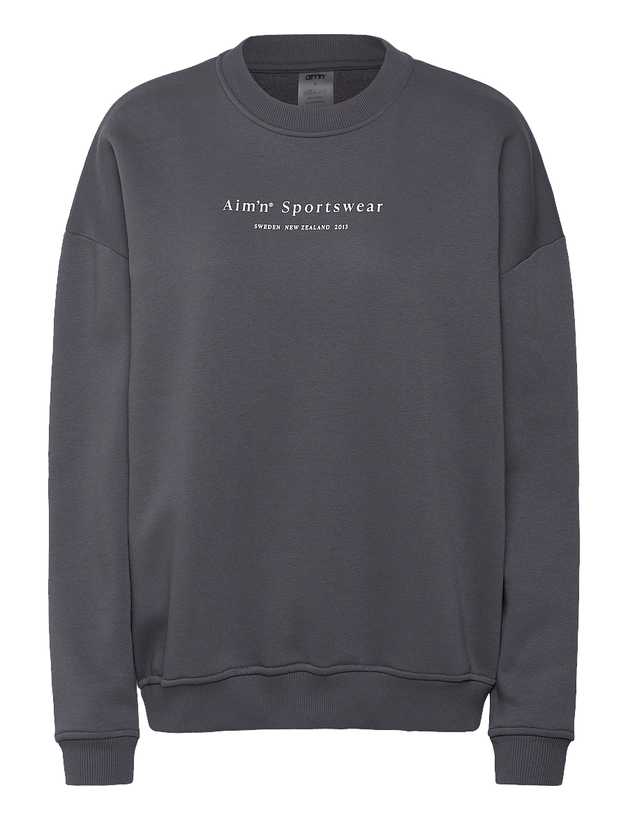 aim´n - Serif Sweatshirt - oberteile - shadow grey - 1