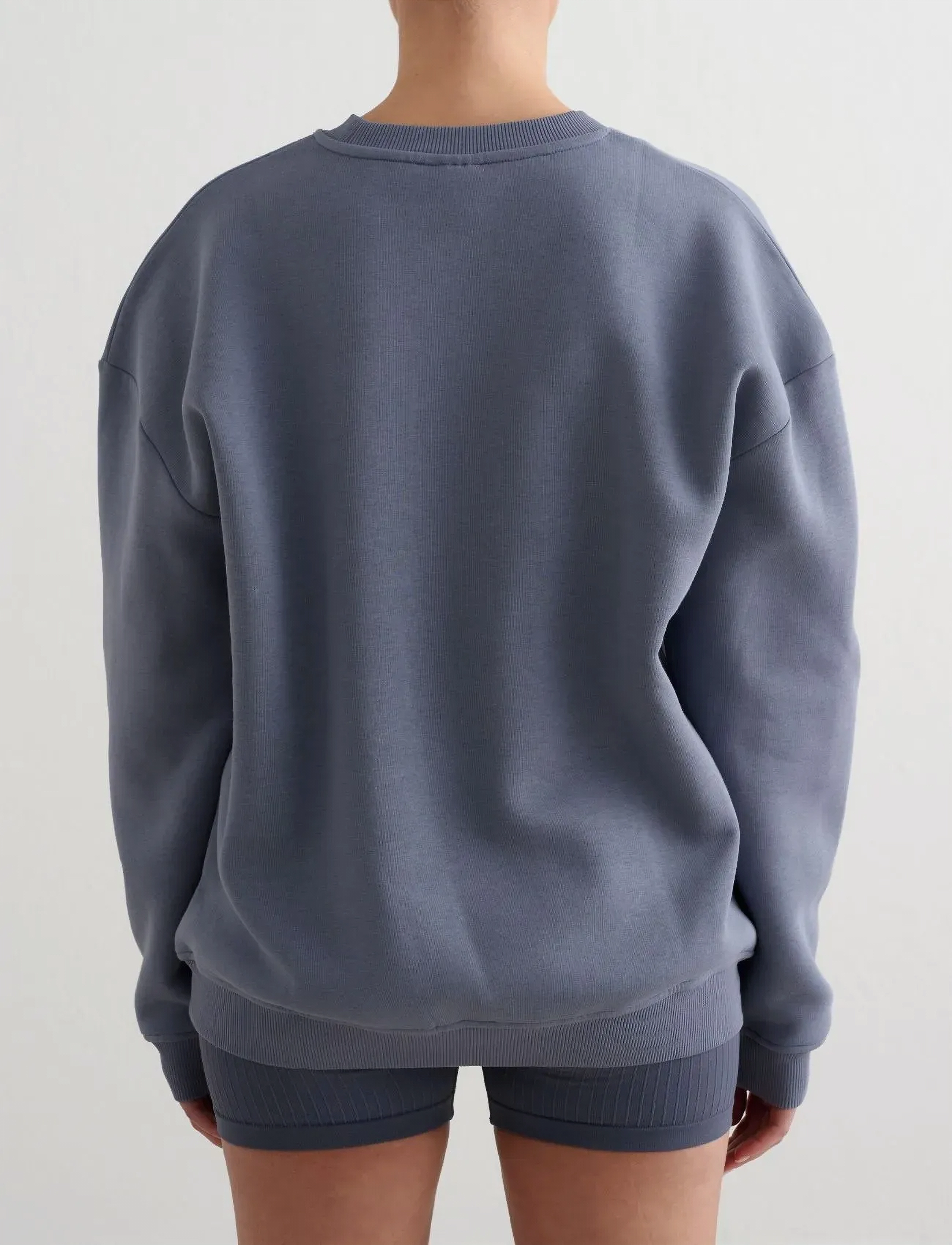aim´n - Serif Sweatshirt - sweatshirts - storm blue - 4