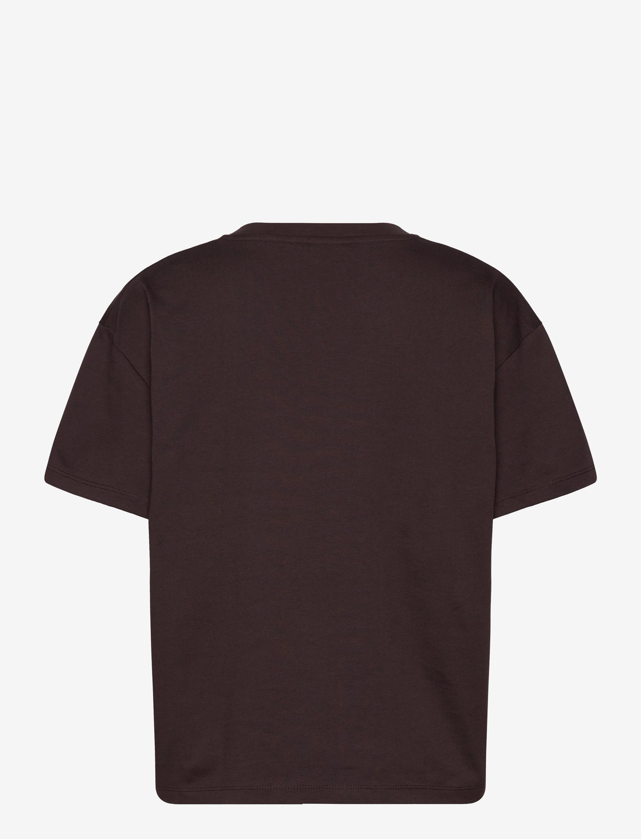 aim´n - Serif Boxy T-Shirt - t-shirts - cacao - 2