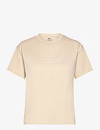Serif Boxy T-Shirt - CAFÉ AU LAIT