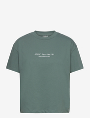 Serif Boxy T-Shirt - SAGE