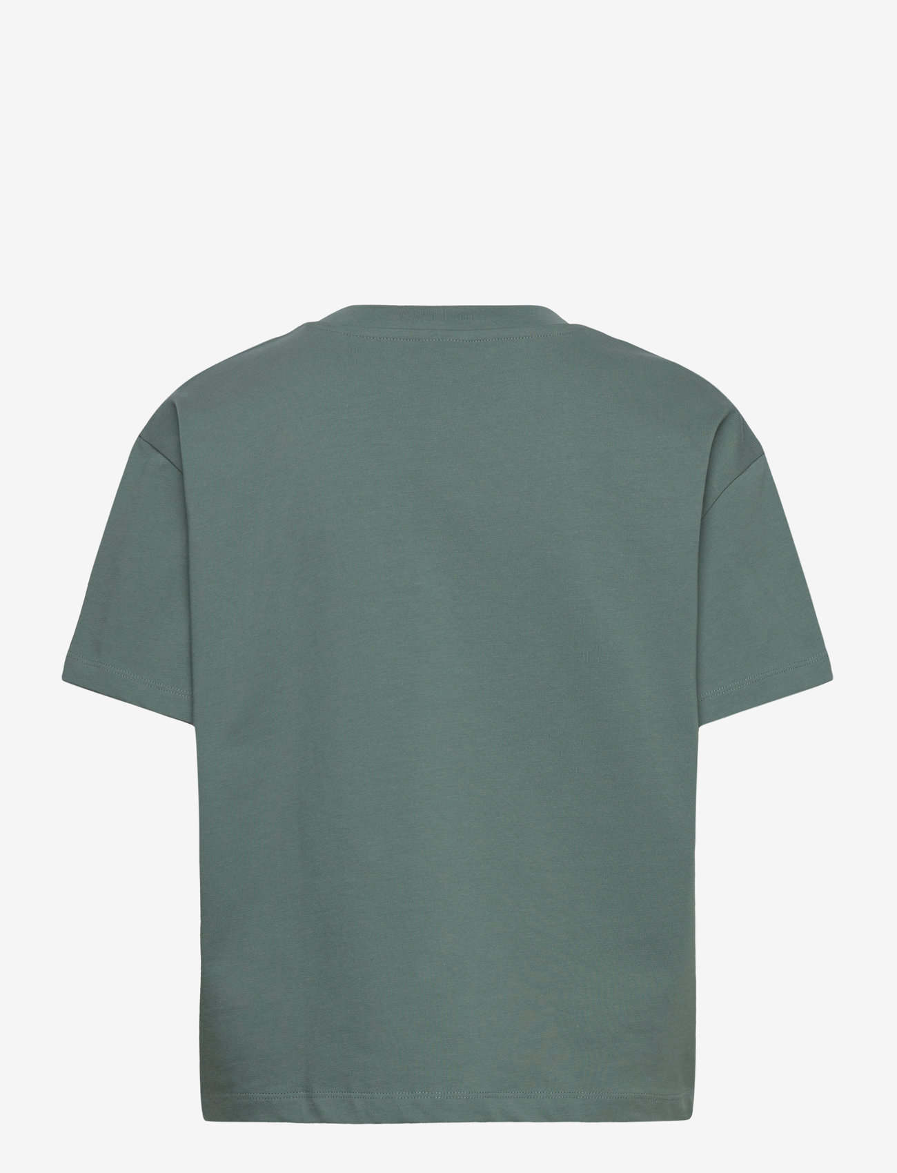 aim´n - Serif Boxy T-Shirt - t-shirts - sage - 2