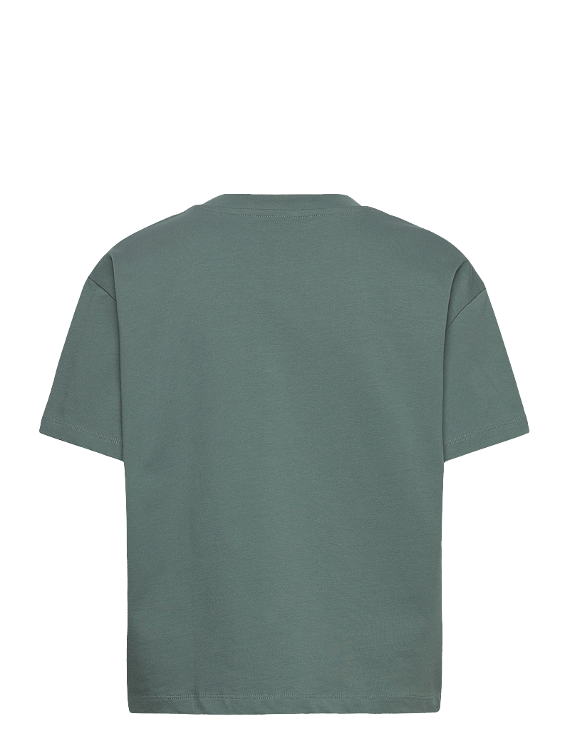 aim´n - Serif Boxy T-Shirt - t-shirts - sage - 2