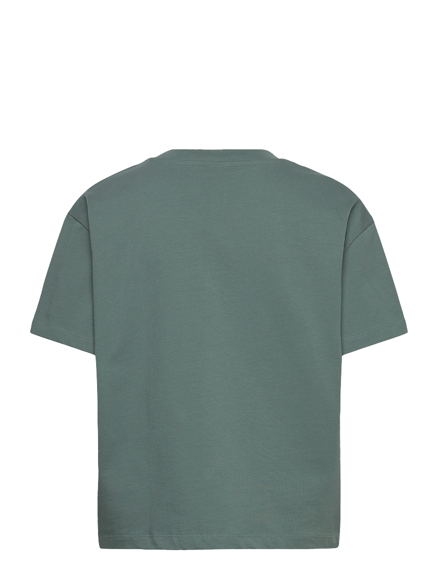 aim´n - Serif Boxy T-Shirt - t-shirts - sage - 2