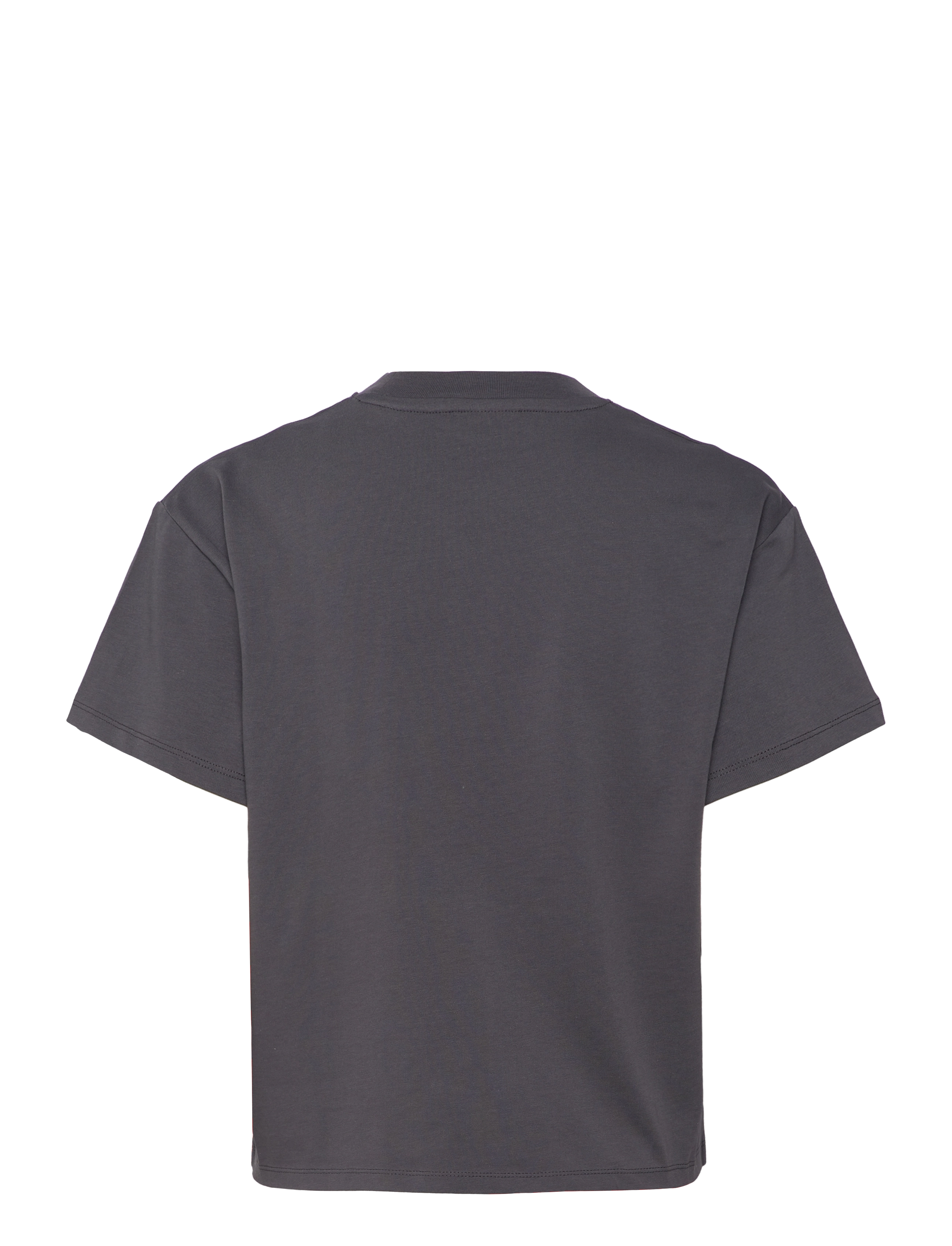 aim´n - Serif Boxy T-Shirt - t-shirts - shadow grey - 2