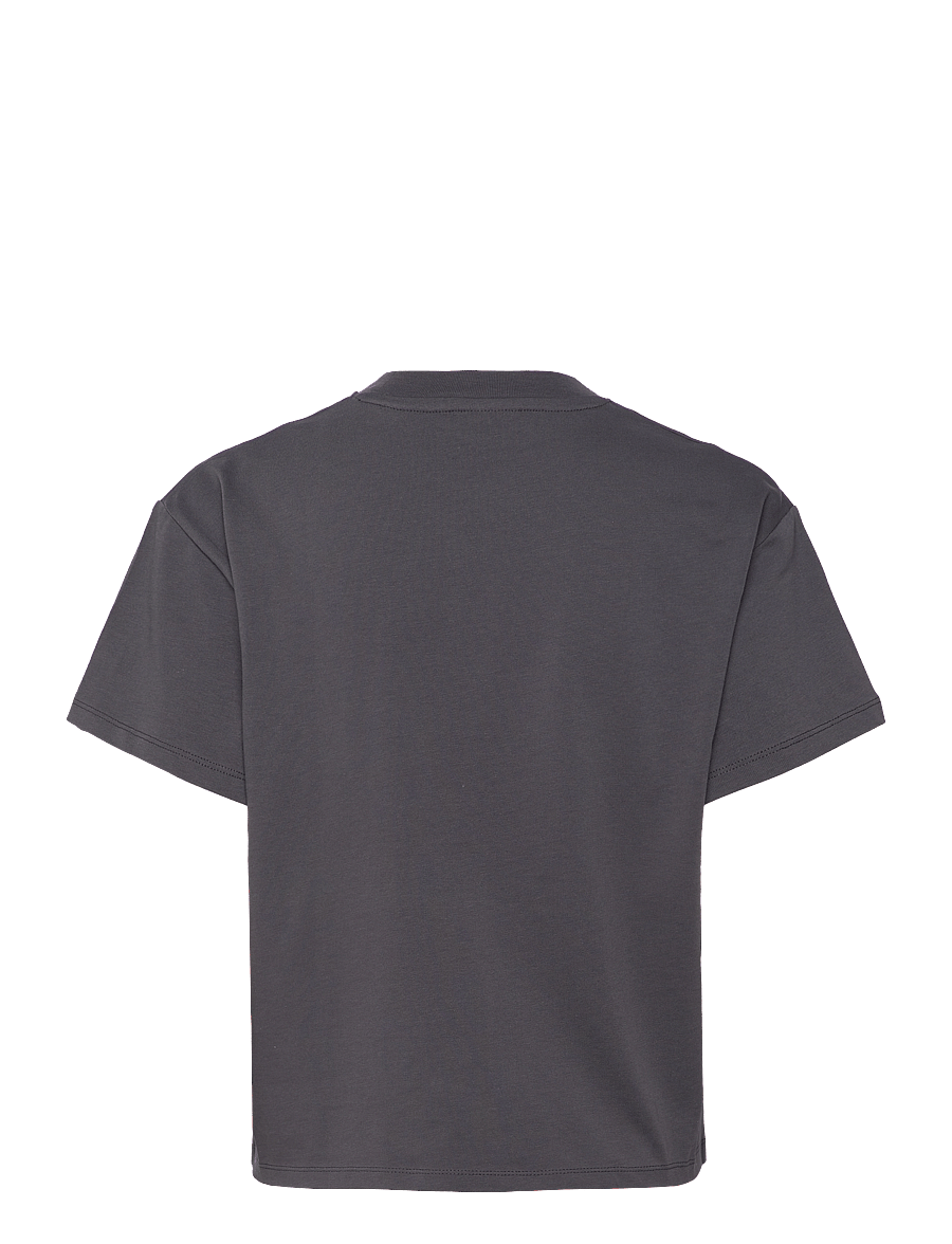 aim´n - Serif Boxy T-Shirt - t-shirts - shadow grey - 2