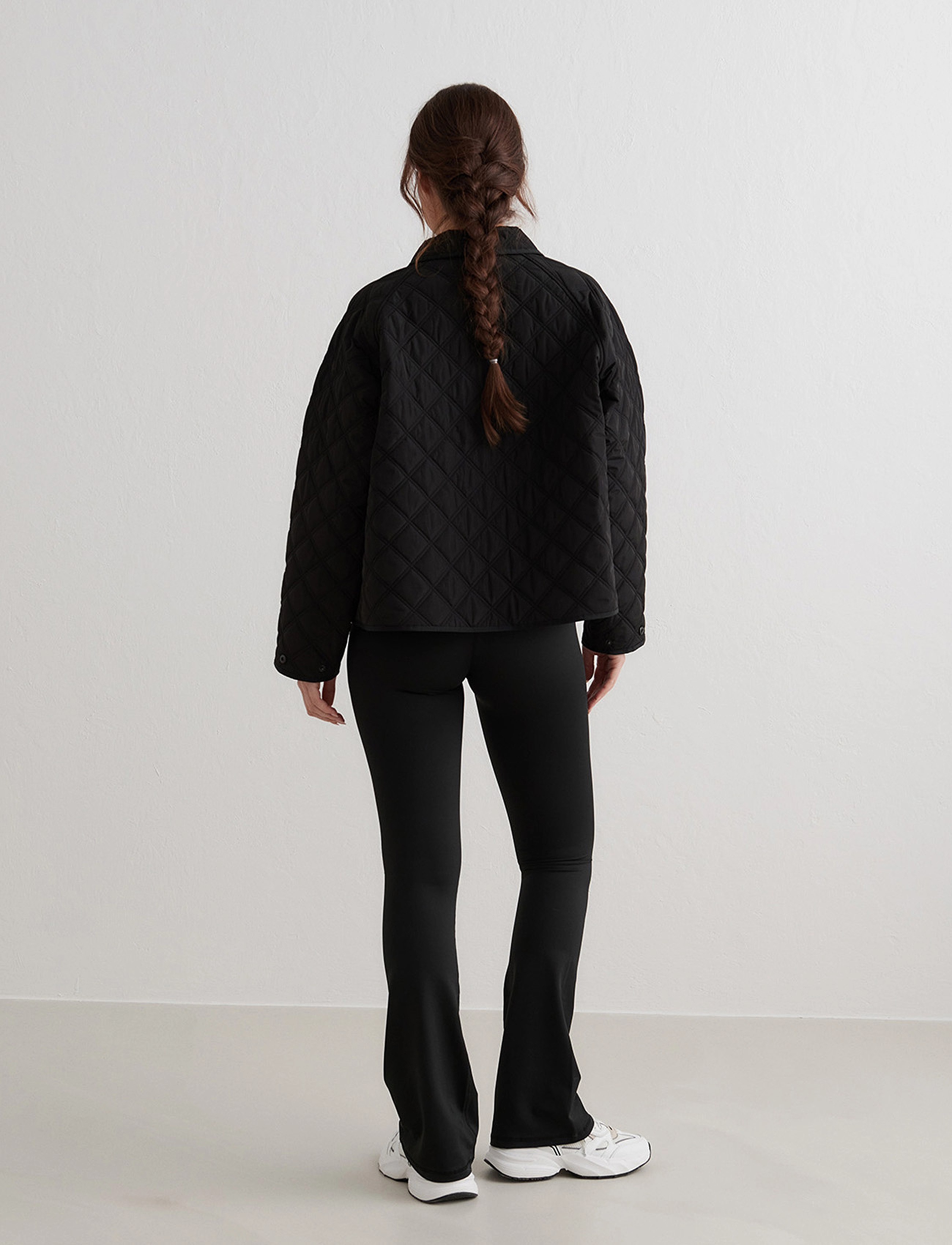 aim´n - Quilted Femme Jacket - vabaaja jakid - black - 3