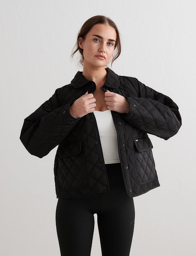aim´n - Quilted Femme Jacket - outerwear - black - 4