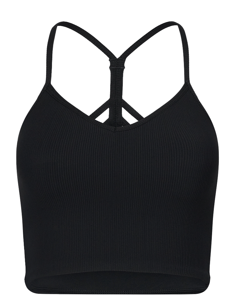 aim´n - Ribbed Performance Bralette - crop-tops - black - 1