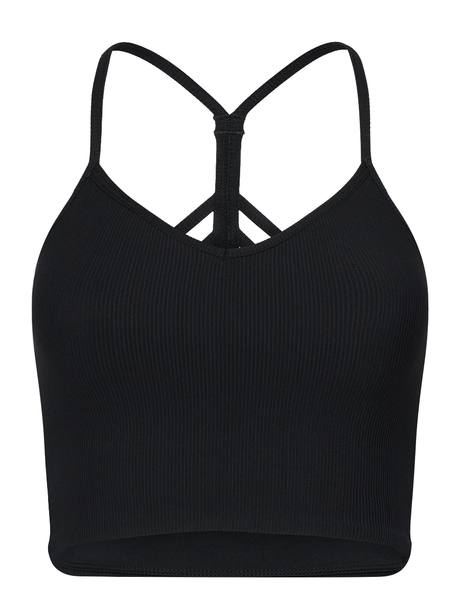 aim´n - Ribbed Performance Bralette - sports-bh'er - black - 1