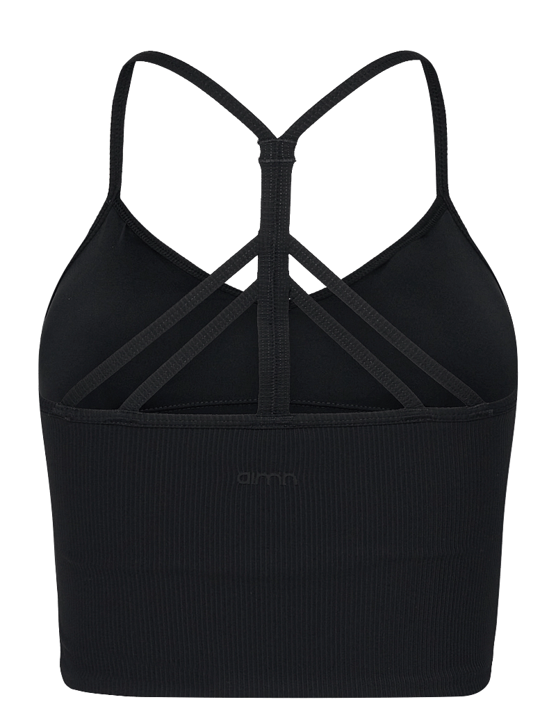 aim´n - Ribbed Performance Bralette - crop-tops - black - 2