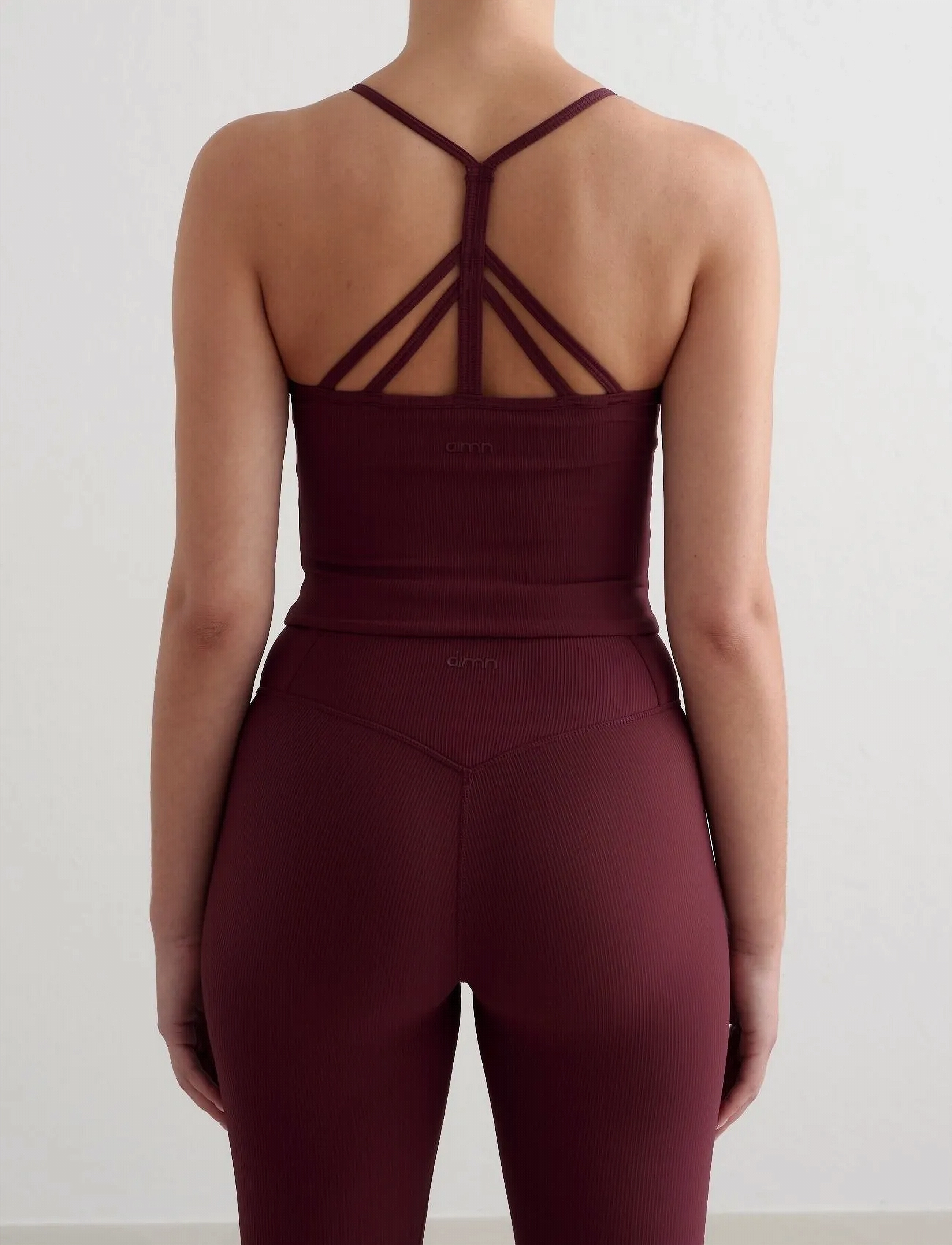 aim´n - Ribbed Performance Bralette - sport-bhs - cherry - 1