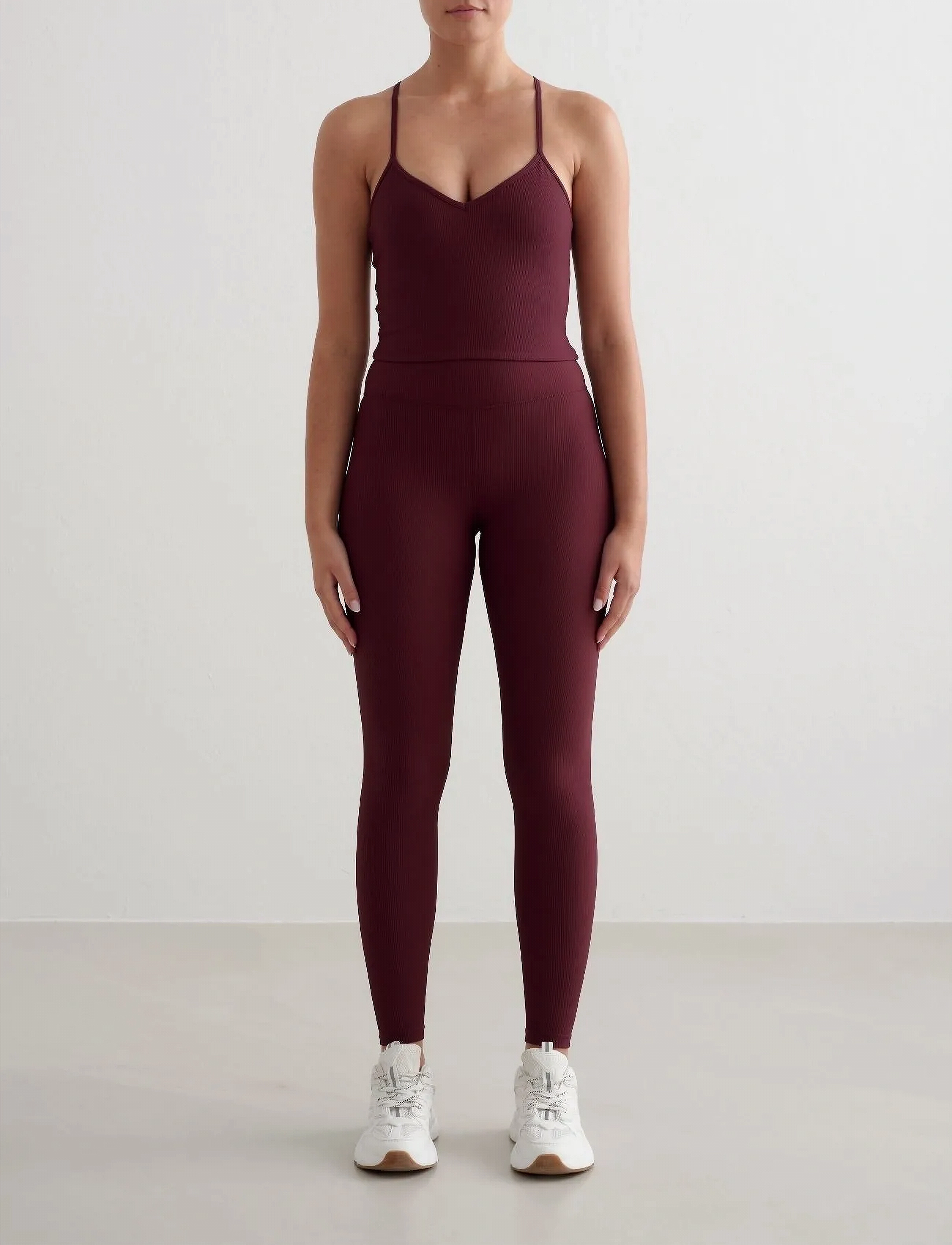 aim´n - Ribbed Performance Bralette - sport-bhs - cherry - 2