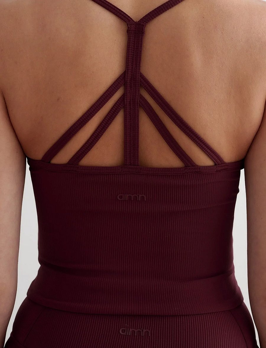 aim´n - Ribbed Performance Bralette - sport-bhs - cherry - 3
