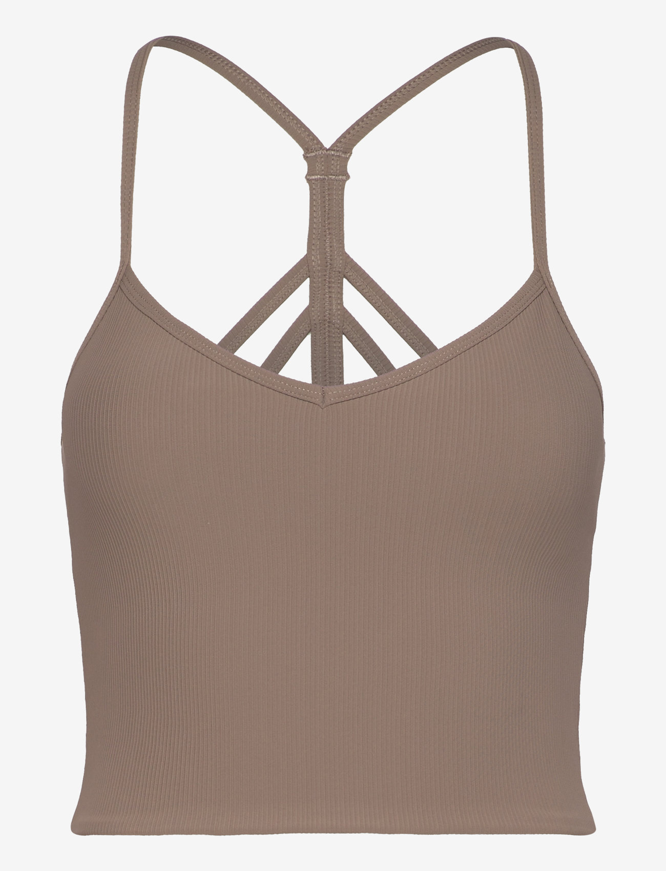 aim´n - Ribbed Performance Bralette - crop tops - nougat - 0