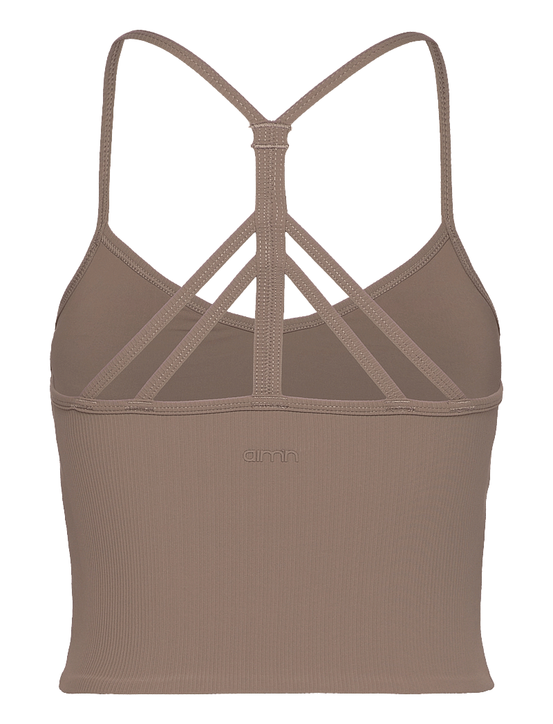 aim´n - Ribbed Performance Bralette - crop-tops - nougat - 1