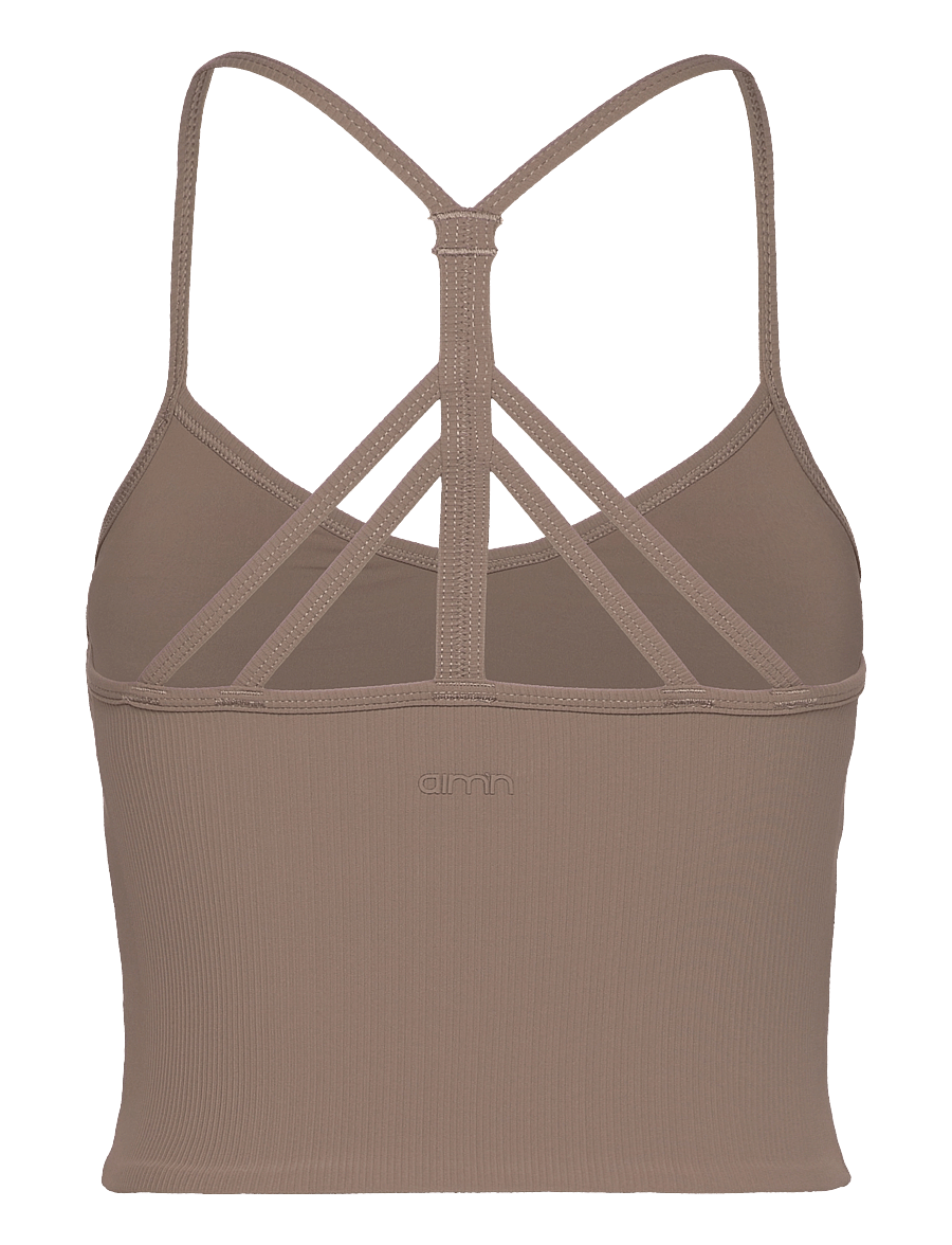 aim´n - Ribbed Performance Bralette - sports-bh'er - nougat - 1