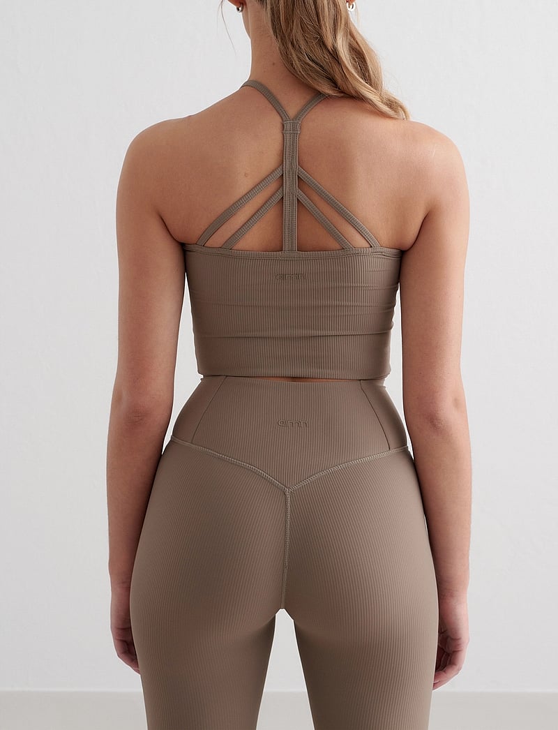 aim´n - Ribbed Performance Bralette - crop-tops - nougat - 2