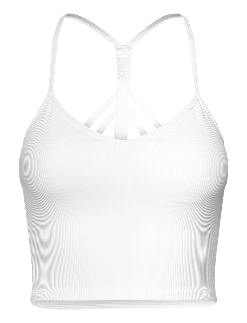 aim´n - Ribbed Performance Bralette - crop tops - white - 1