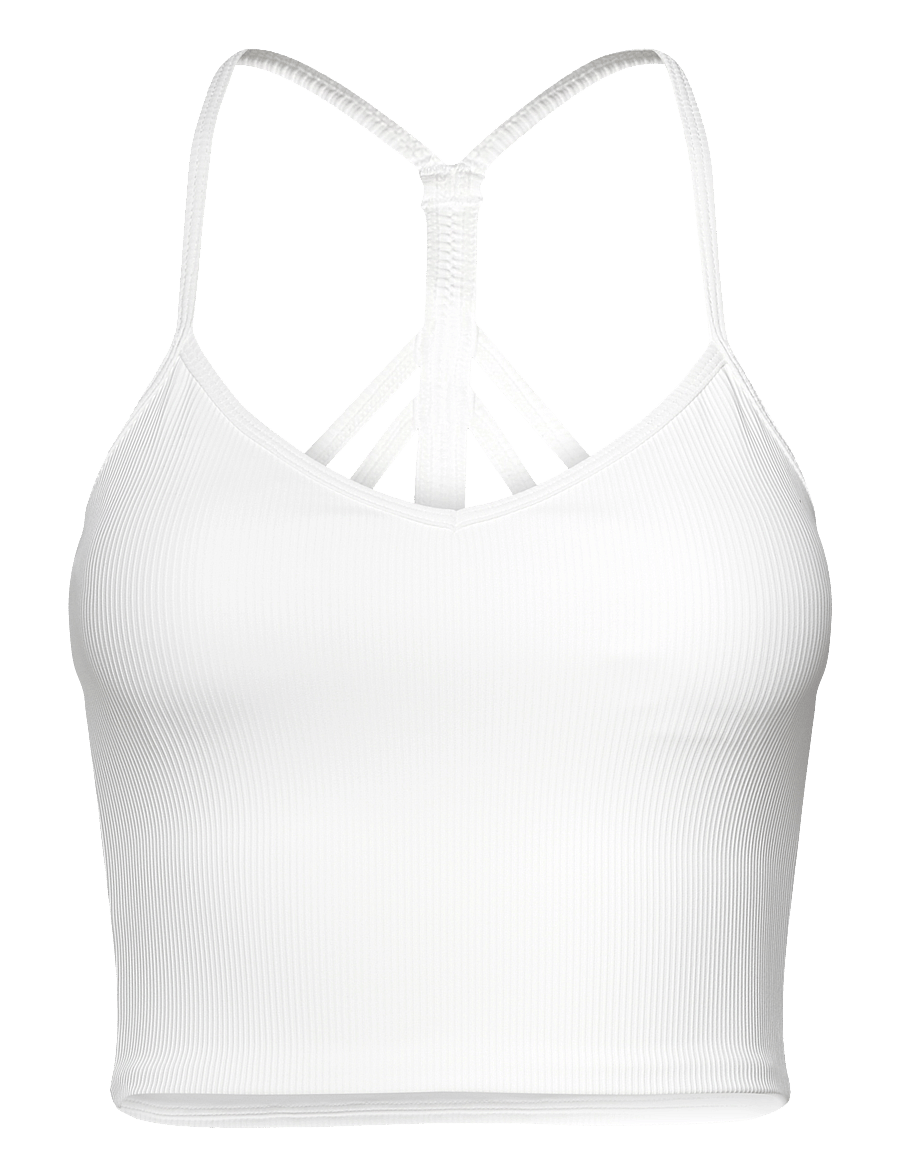 aim´n - Ribbed Performance Bralette - sports-bh'er - white - 1