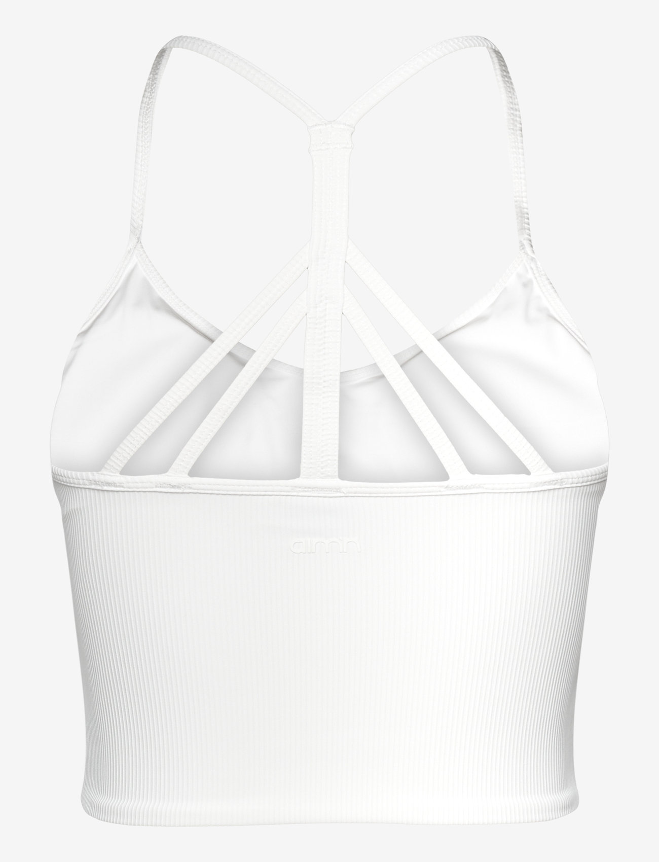 aim´n - Ribbed Performance Bralette - crop tops - white - 2