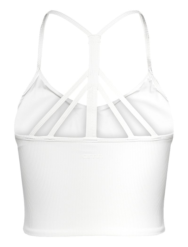 aim´n - Ribbed Performance Bralette - crop tops - white - 2