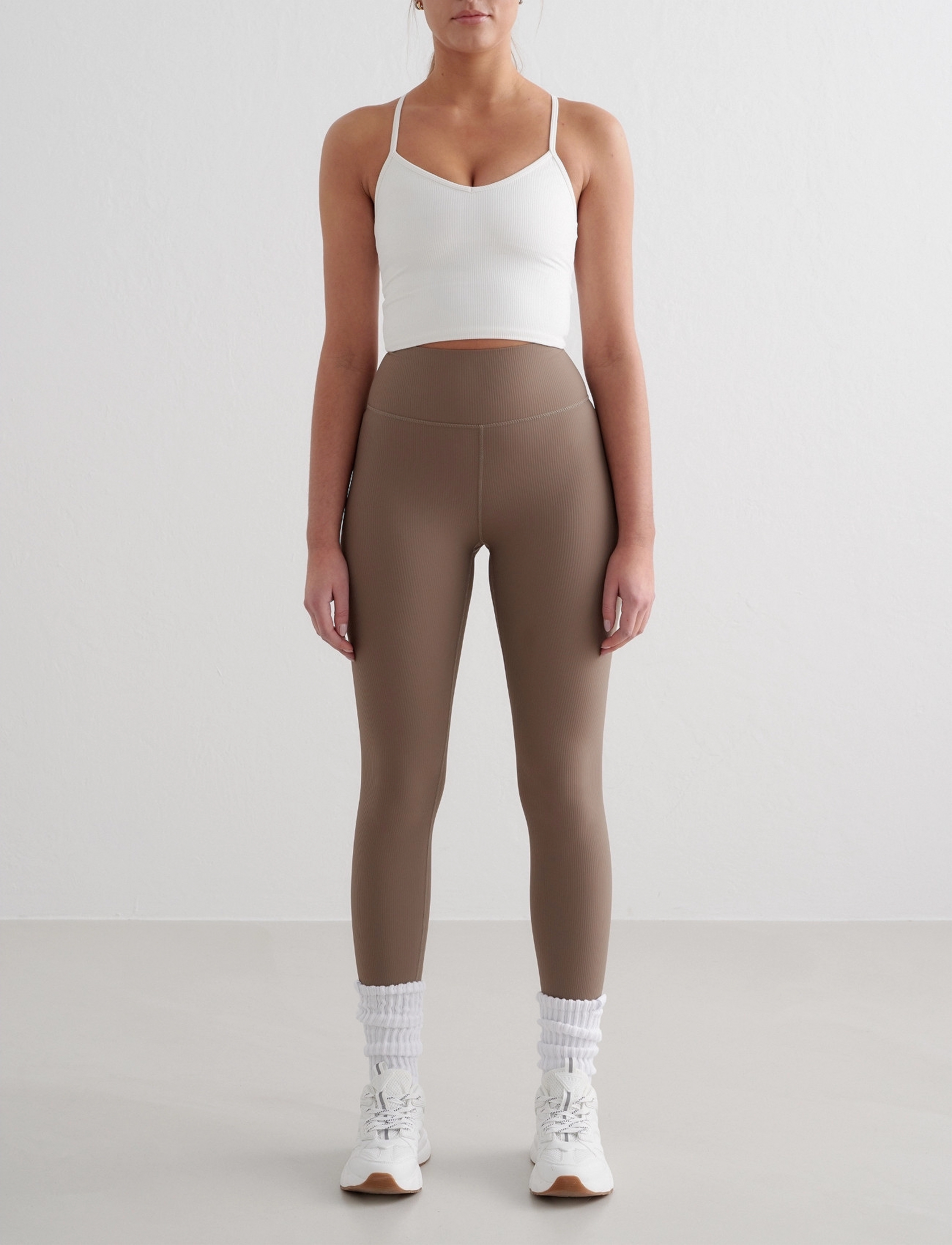 aim ́n Ribbed Performance Bralette, M, White, Sport Clothing > Sport Bras - All, Dame