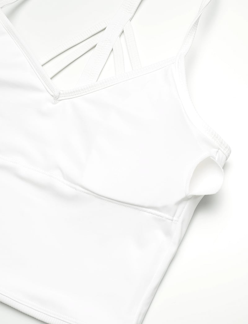 aim´n - Ribbed Performance Bralette - crop tops - white - 5