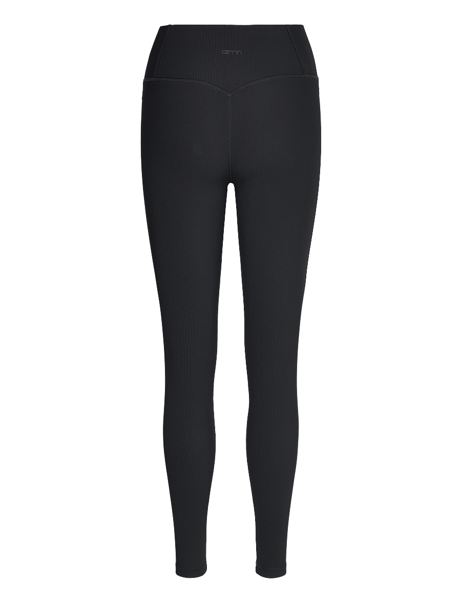 aim´n - Ribbed Performance Tights - fuld længde - black - 2