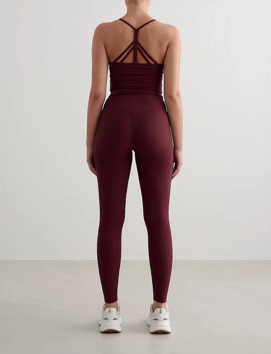 aim´n - Ribbed Performance Tights - täispikkus - cherry - 3
