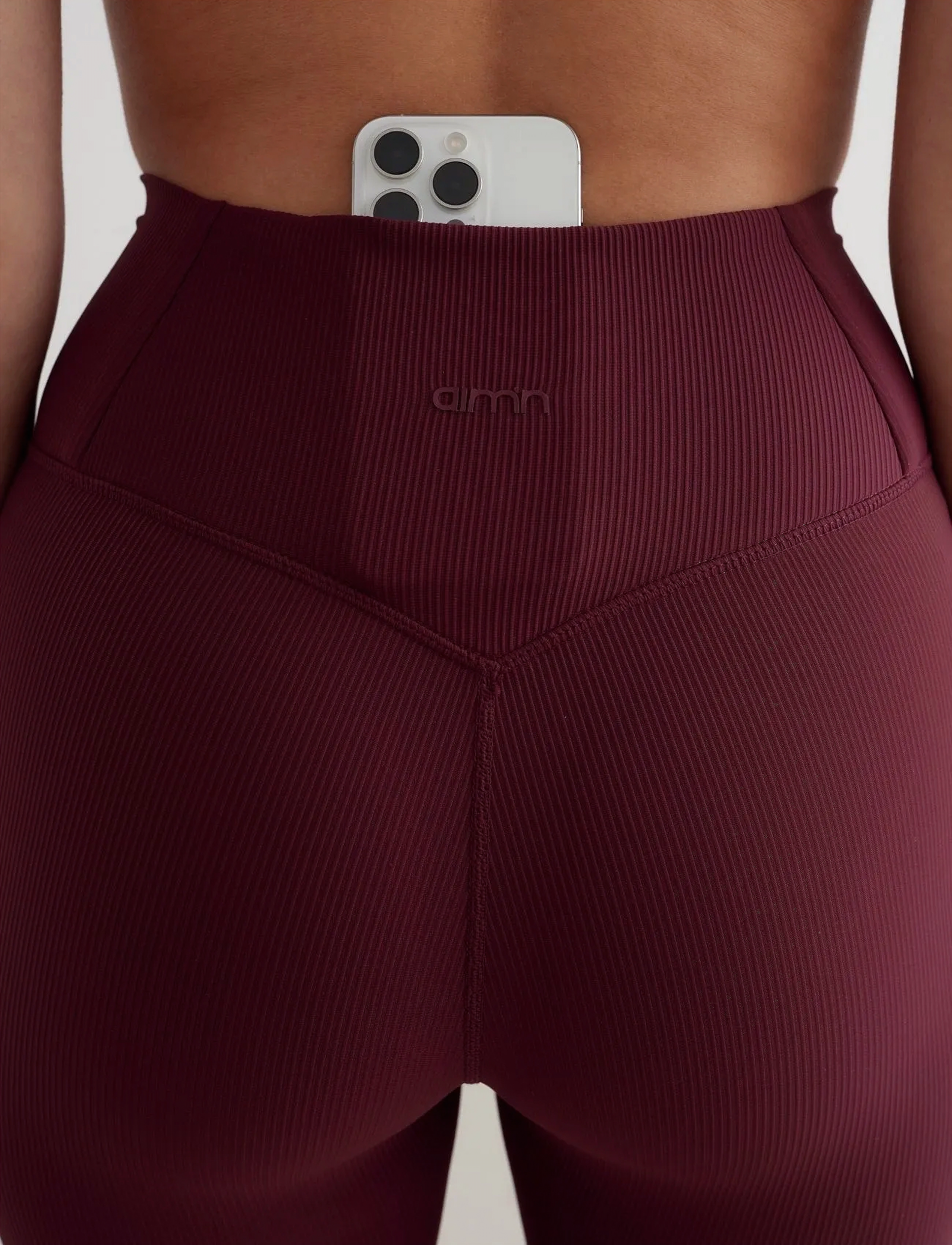 Aimn Ribbed Performance Tights dam – bild 5