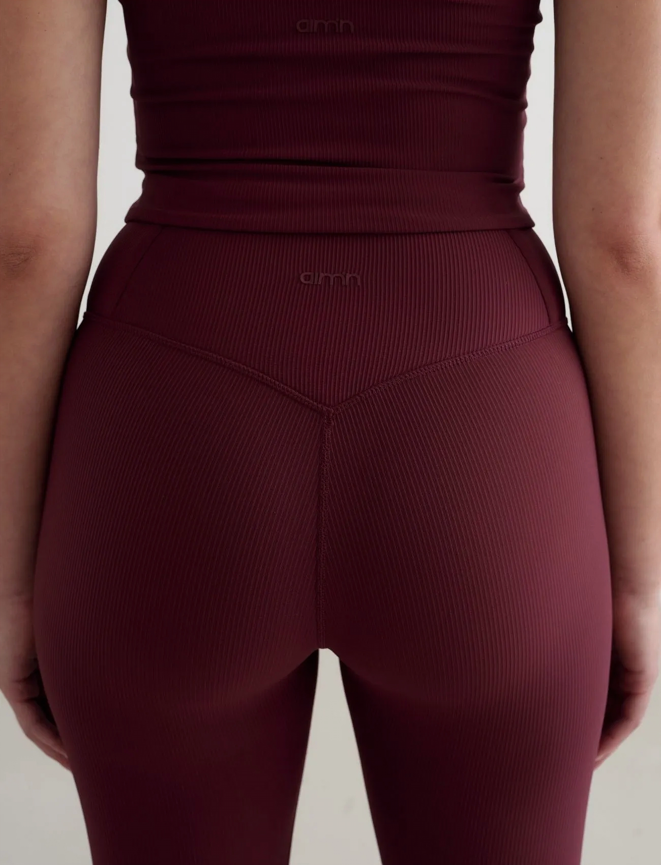 Aimn Ribbed Performance Tights dam – bild 6