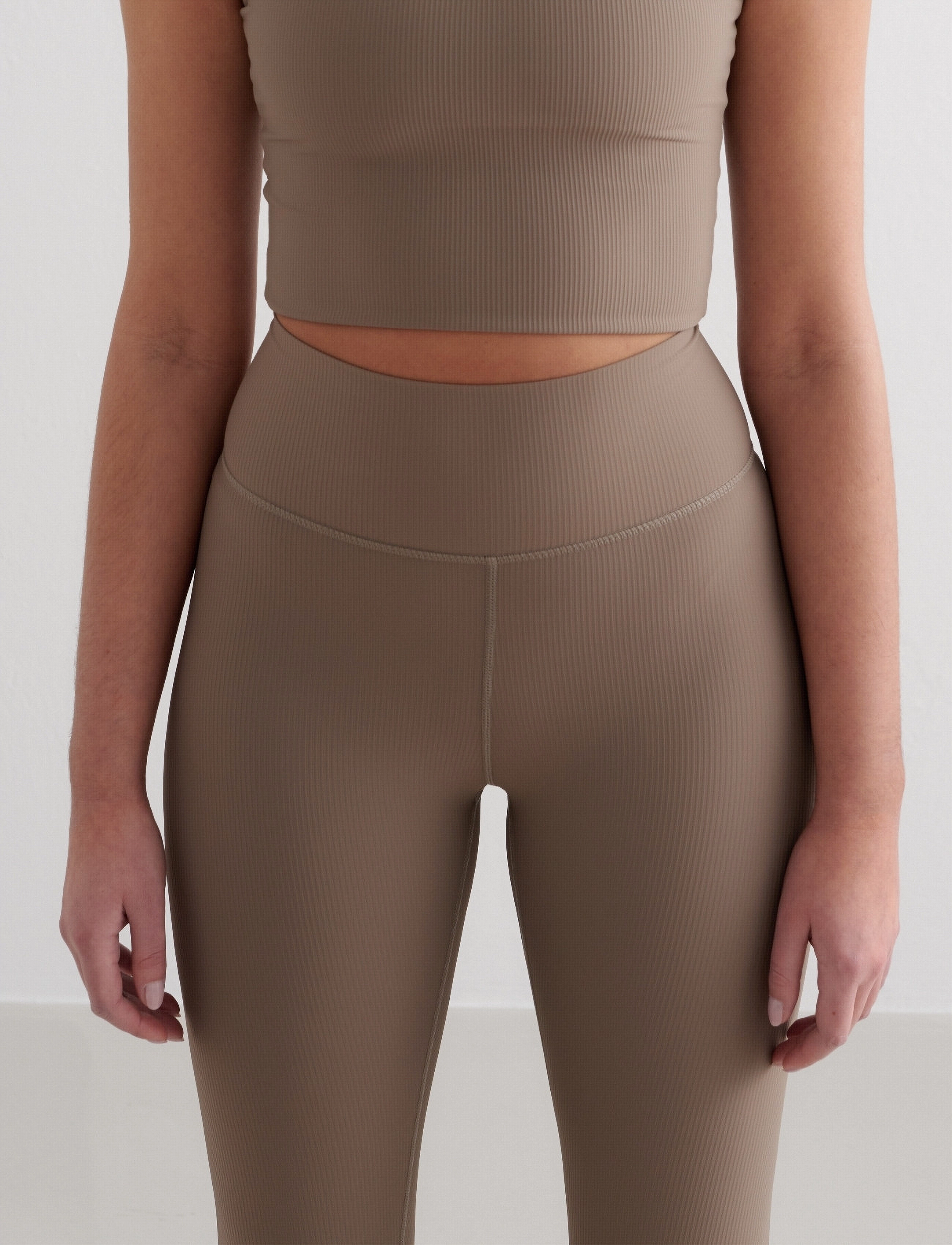 aim´n - Ribbed Performance Tights - volle länge - nougat - 4